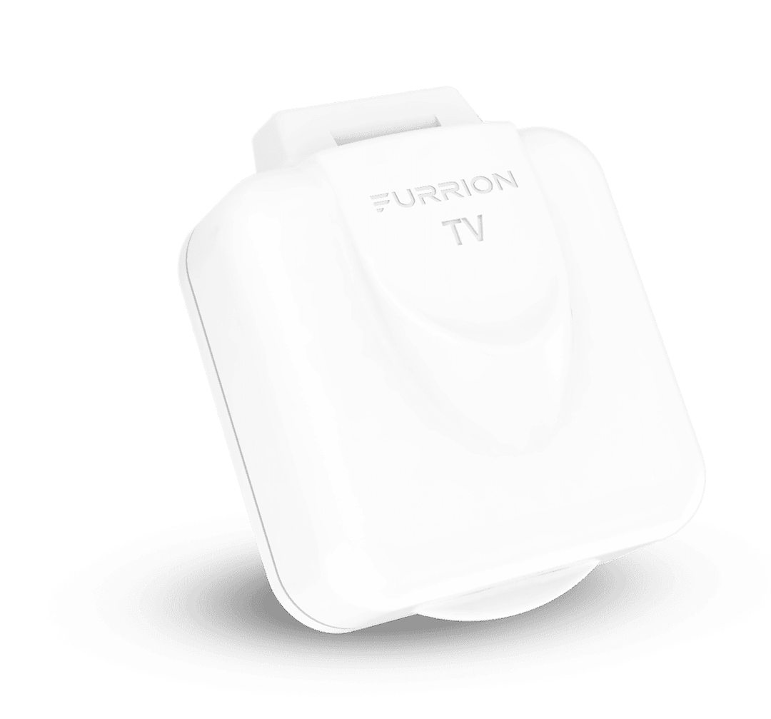 Furrion TV Cable Entry Plate, Single Cable, With Miniature Connector, Wall Mount, White – FTVINB-PS-OEM