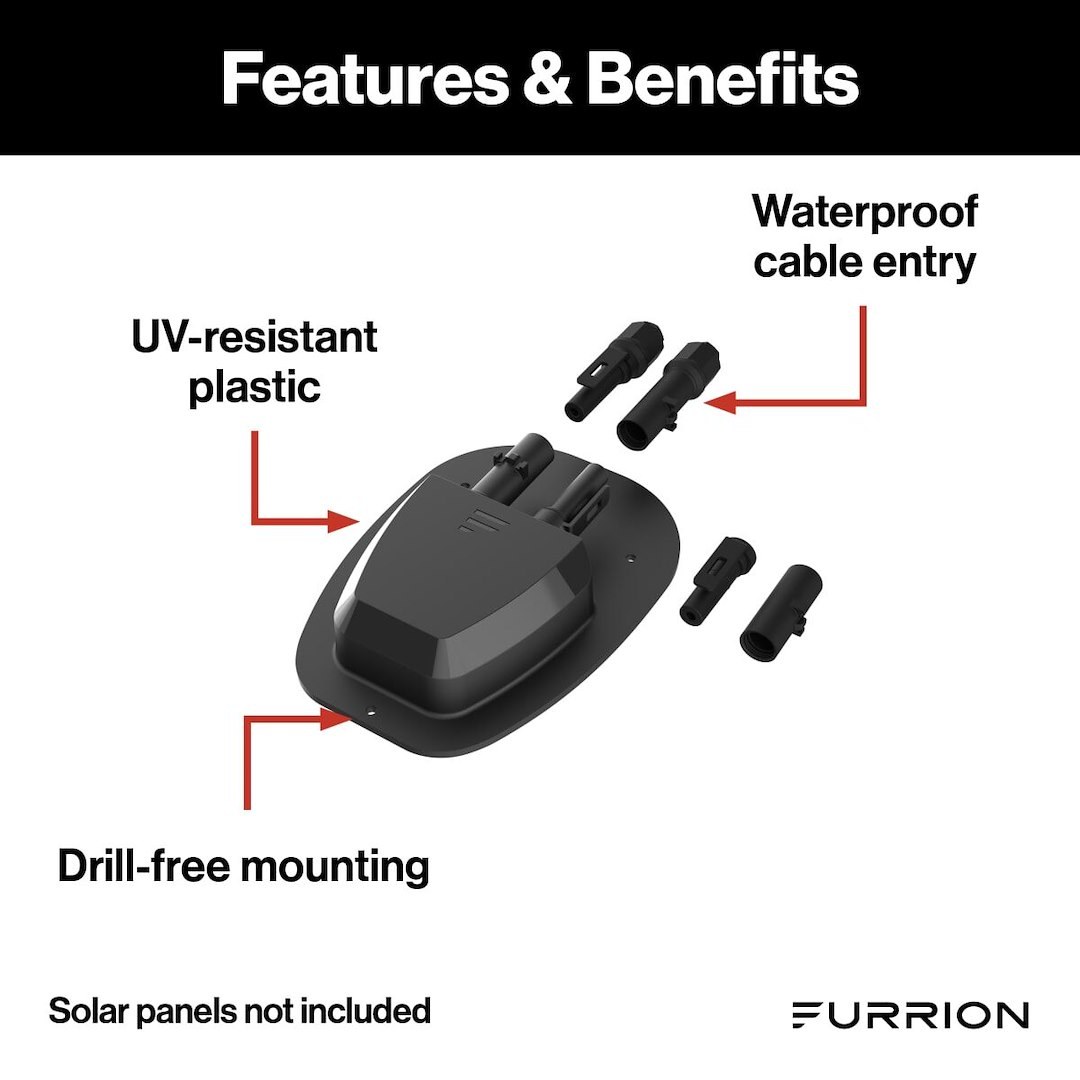 Furrion Solar Panel Connector, Net-Zero, Use to Connect the Solar Panel to the Charge Controller, Male and Female Connectors – FSEB30JWO-BL