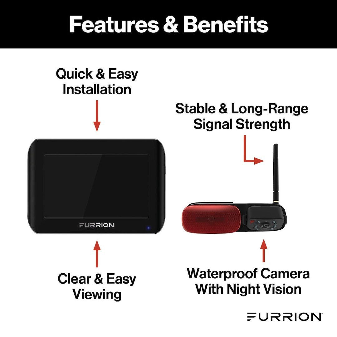 Furrion Backup Camera, Vision S, Digital Wireless Observation/ Back Up System – FOS05TASM