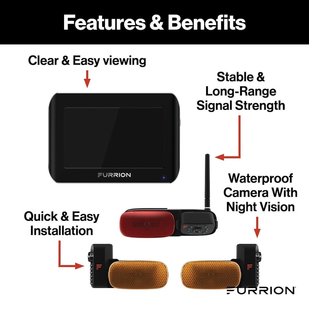 Furrion Backup Camera, Vision S, Digital Wireless Observation/ Back Up System – FOS07TAEM