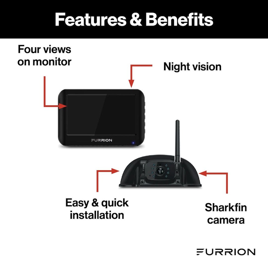 Furrion Backup Camera, Vision S, Digital Wireless Observation/ Back Up System – FOS43TASF