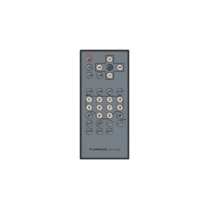 Furrion Radio Remote Control, For Use with Furrion DV7100 Radio, Wireless, Black, Not Backlit – C-DV7100-RC