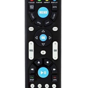 Furrion Radio Remote Control, Unismart ™ Universal Remote for Furrion Entertainment Systems/ TV/ Electric Fireplace – FUTVRS1-BL