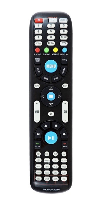 Furrion Radio Remote Control, Unismart ™ Universal Remote for Furrion Entertainment Systems/ TV/ Electric Fireplace – FUTVRS1-BL