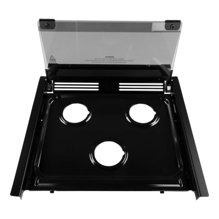 Furrion Stove Top, Replacement for Furrion F1S17L02A/ F1S17L03A Series Ranges, For 17 Inch Ranges, Black – C-F1S17L02A-002