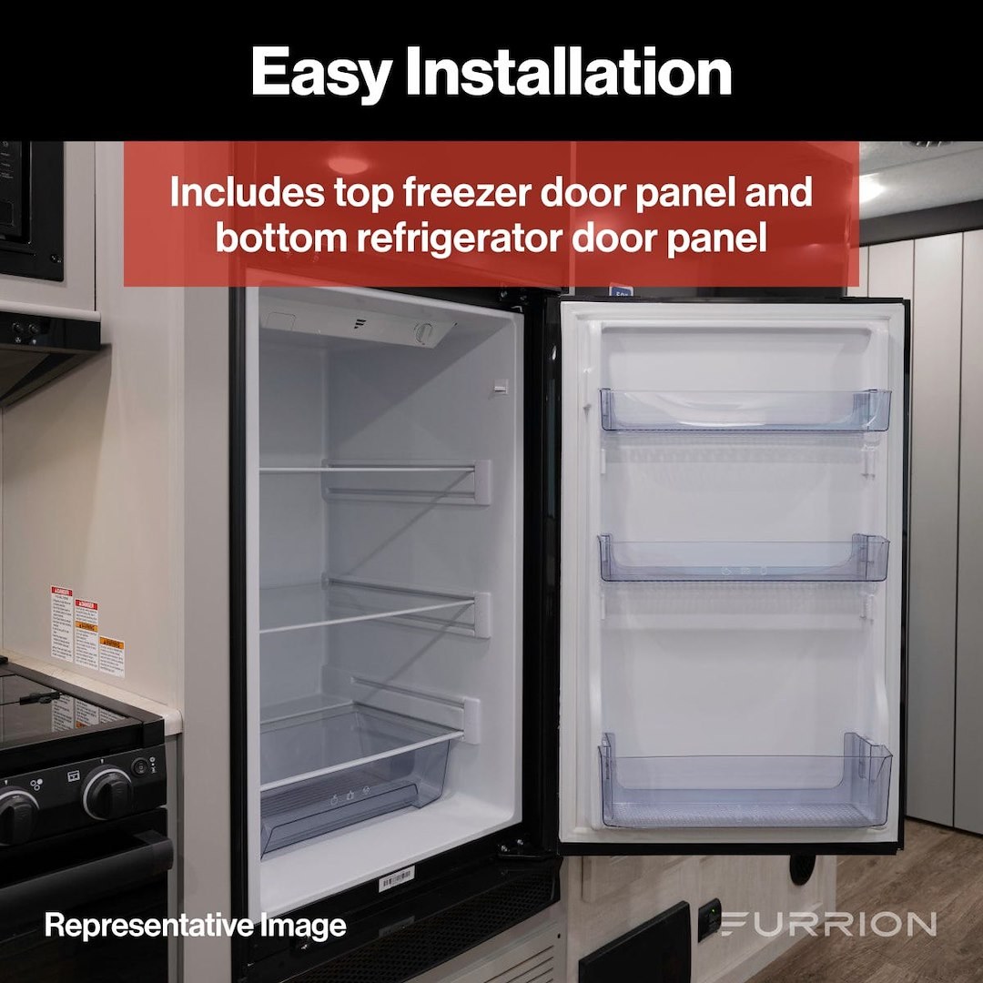 Furrion Refrigerator Door Panel, Arctic ™, Refrigerator and Freezer Door Panel Set for Furrion FCR08DCGTA Refrigerator – C-FCR08DCGTA-A01