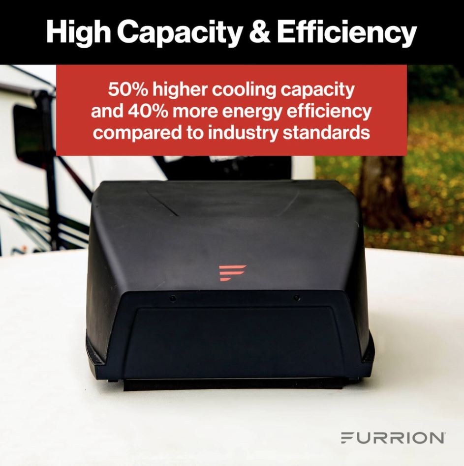 Furrion Air Conditioner, Furrion Chill ™ He, Fits 14 Inch X 14 Inch Vent Openings, 15000 Btu High Efficiency, Ducted or Non-Ducted – FACR15HESA-BL