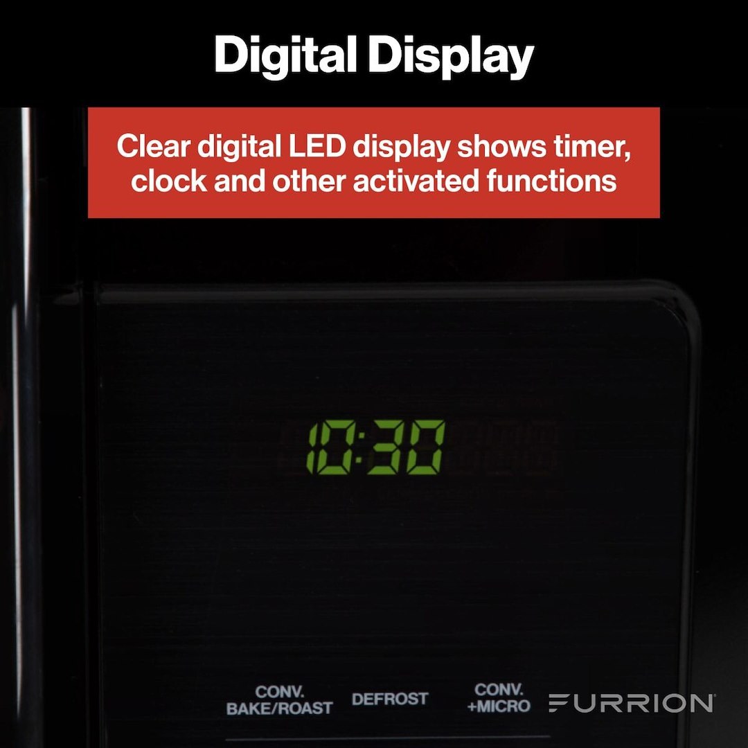 Furrion Microwave Oven, 1.5 Cubic Foot Capacity, 900 Watts Cooking Power/ 1500 Watts Input Power – FMCM15A-BL