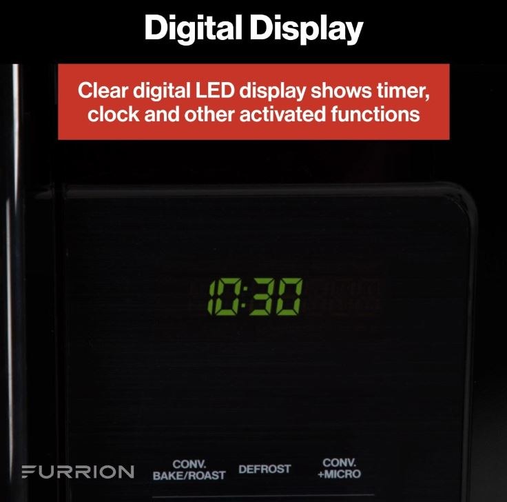 Furrion Microwave Oven, 1.5 Cubic Foot Capacity, 900 Watts Cooking Power/ 1500 Watts Input Power – FMCM15A-SS