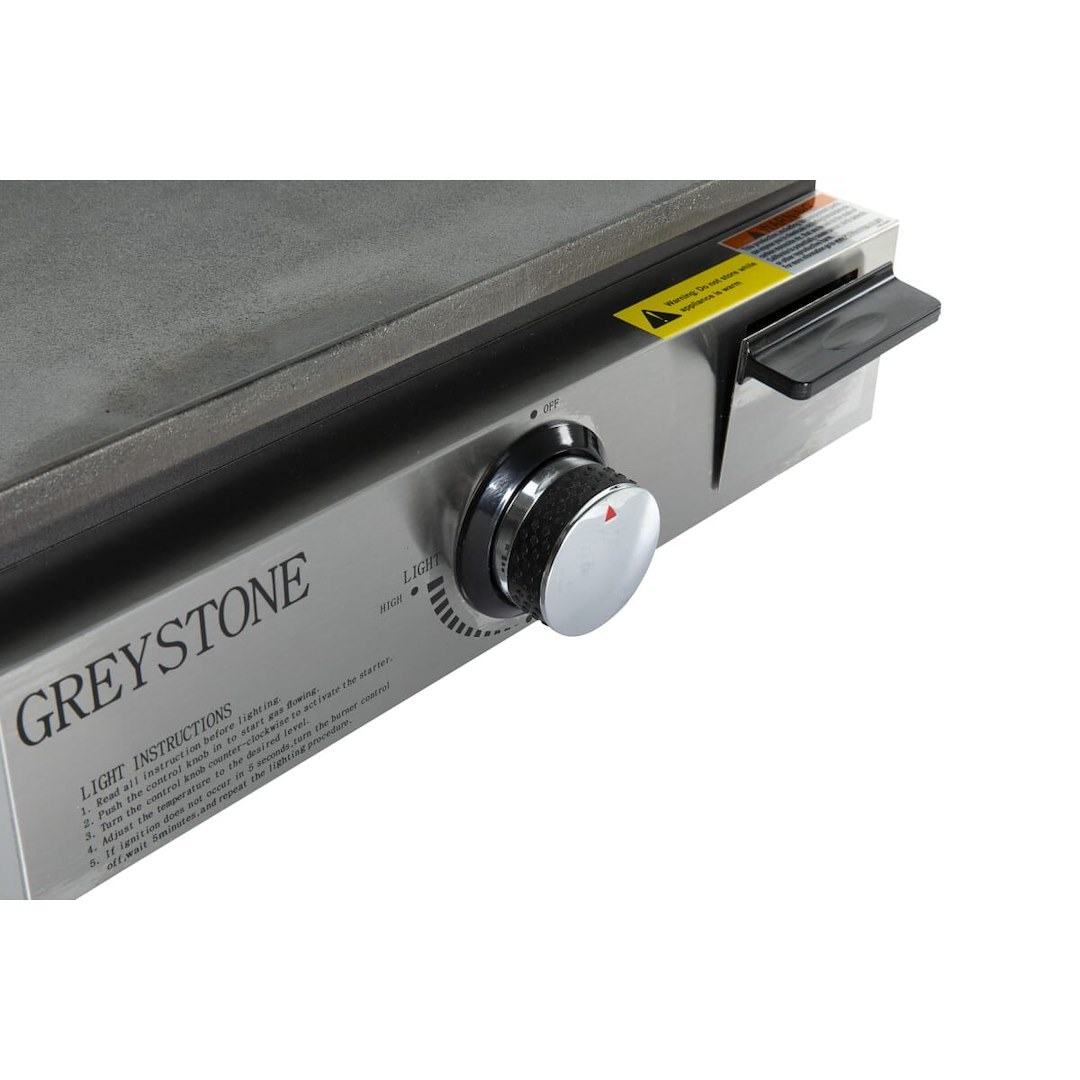 Furrion Griddle, Greystone ®, For Outdoor and Indoor Use, 17 Inch Length, Rectangular, Porcelain Flat Top Griddle and Grill, With Drip Tray – BC1715D