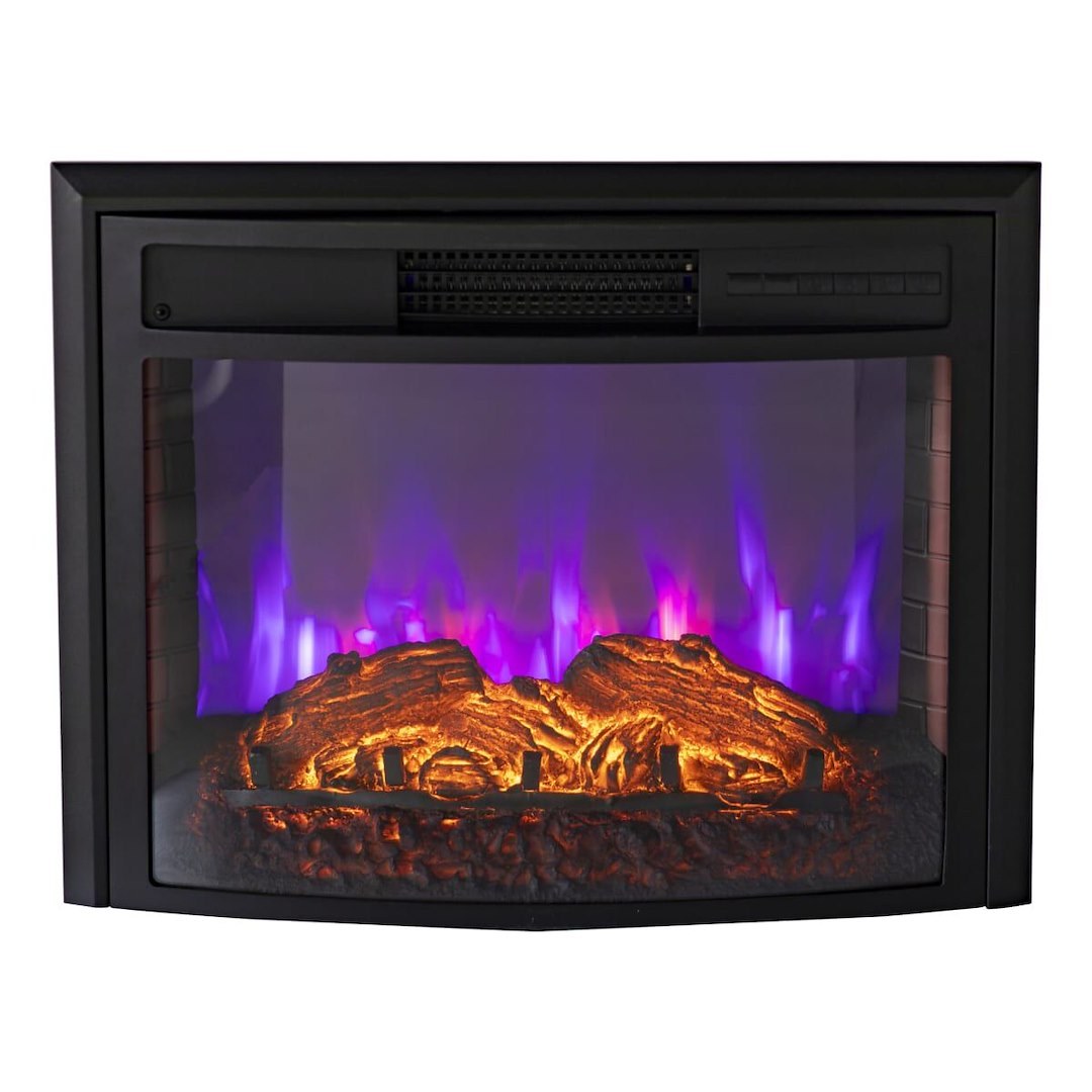 Furrion Fireplace Insert, Greystone ®, Electric Fireplace with Logs, 26.38 Inch Width Glass Viewing Area, Plug-IN Mount, 120 Volt – WF2613L
