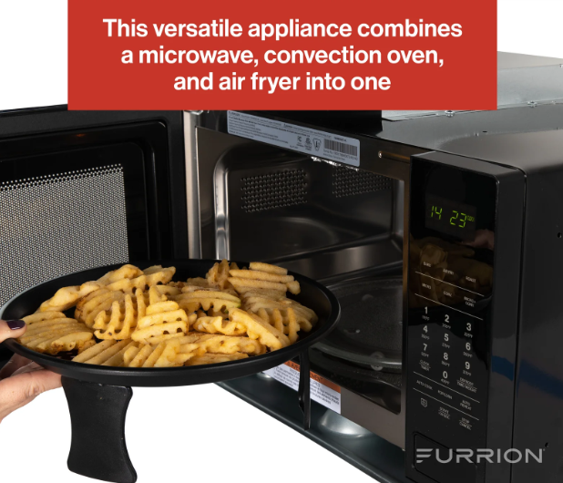 Furrion Microwave Oven, 0.9 Cubic Foot Capacity, 900 Watts Cooking Power/ 1450 Watts Input Power – FMAM09AC-BL