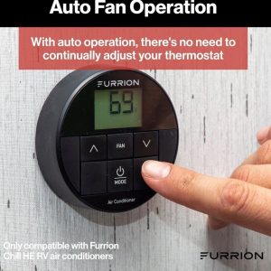 Furrion Wall Thermostat, Furrion Chill ™, Use with Furrion Chill ™ R32 Air Conditioners, Single Zone, Heat/ Cool, Programmable – FACW10ESSA2-BL-AM