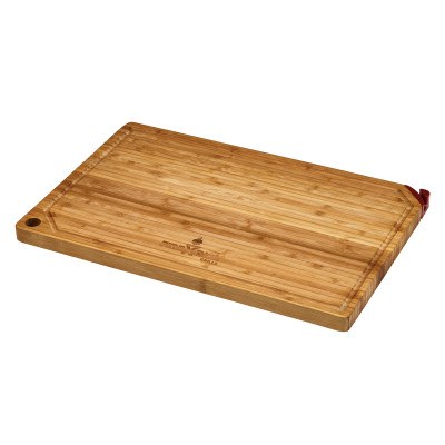 Firedisc Cutting Board, For Use with Portable Firedisc Cooker, Bamboo, With Built-IN Knife Sharp and Non-Slip Rubberized Foot – TCGBCB