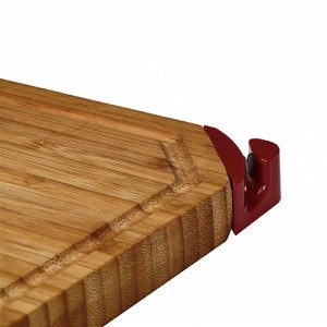 Firedisc Cutting Board, For Use with Portable Firedisc Cooker, Bamboo, With Built-IN Knife Sharp and Non-Slip Rubberized Foot – TCGBCB