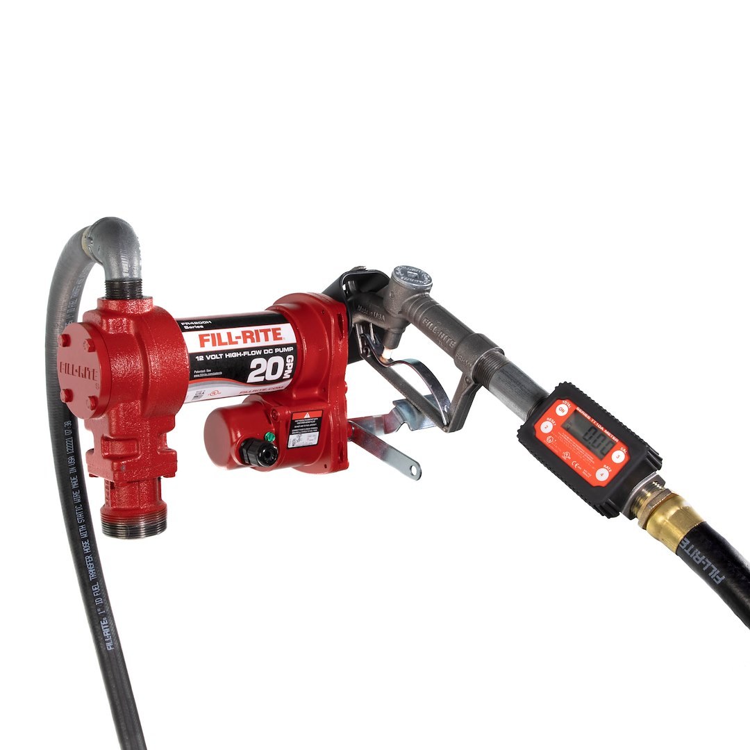 Fill Rite Liquid Transfer Tank Pump, H Series, Diesel/ Gasoline/ Kerosene/ B20/ E15, Electric, 12 Volt DC, Up to 20 Gallons Per Minute – FR4219H