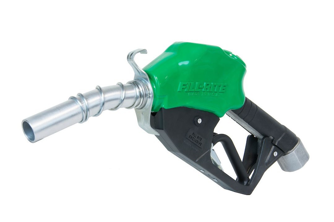 Fill Rite Liquid Transfer Tank Pump Nozzle, Automatic Nozzle, Three Locking Flow Rate Positions – N100DAU12G