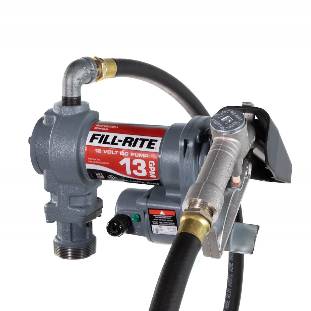 Fill Rite Liquid Transfer Tank Pump, H Series, Diesel/ Gasoline/ Kerosene/ E15/ Biodiesel Up to B20, Electric, 12 Volt DC – SD1202H