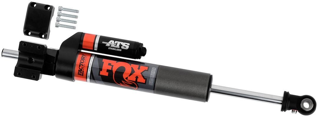 Fox Racing Shox Steering Stabilizer, 2.0 Factory Series, Single, Aluminum, With Stabilizer and Clamp, With External Reservoir – 983-02-143