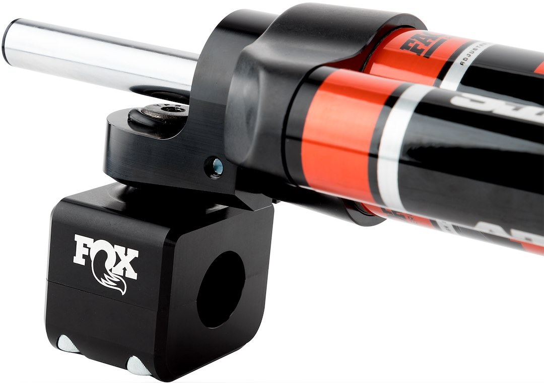 Fox Racing Shox Steering Stabilizer, 2.0 Factory Series, Single, Aluminum, With Stabilizer and Clamp, With External Reservoir – 983-02-143