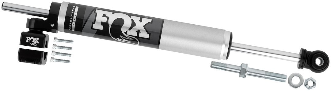 Fox Racing Shox Steering Stabilizer, Performance Series, Single, Aluminum, With Bracket, Mounts to OE Locations – 985-02-121