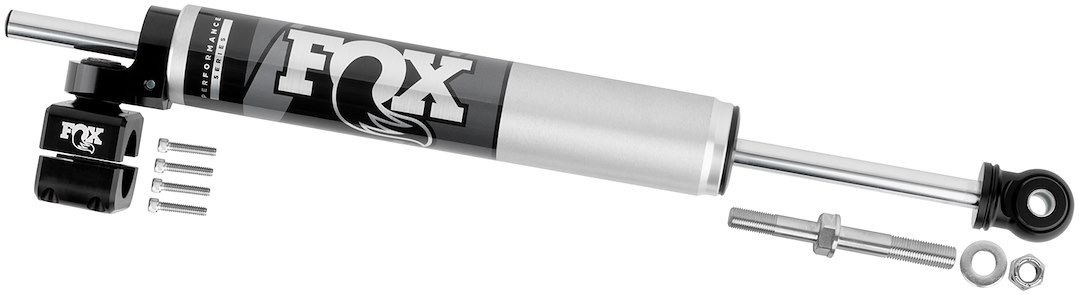 Fox Racing Shox Steering Stabilizer, Performance Series, Single, Aluminum, With Bracket, Mounts to 1-1/2 Inch Tie Rod – 985-02-128