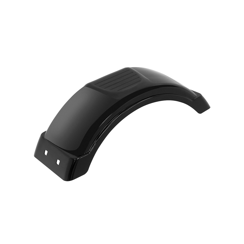 Fulton Trailer Fender, Single Wheel Round, Fits 8 to 12 Inch Wheels, 21.8 Inch Length X 7.35 Inch Width X 6-1/2 Inch Height, Unlighted, Black – 008551
