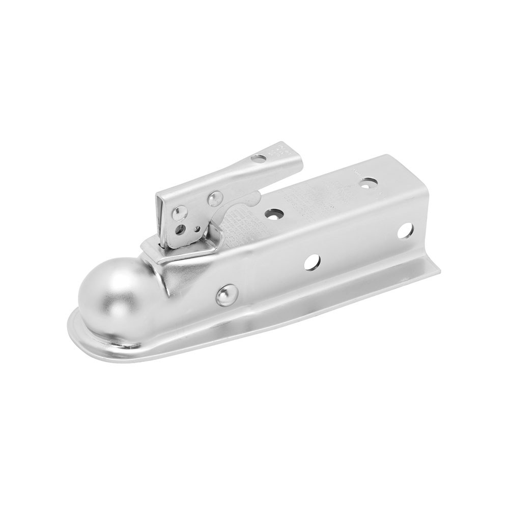 Fulton Trailer Coupler, Fas-Lok ®, Class II Straight Tongue Stamped, 2 Inch Wide Channel Mount, 3500 Pound Lift Capacity, For 2 Inch Ball – 22200 0301
