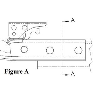 Fulton Trailer Coupler, Fas-Lok ®, Class II Straight Tongue Stamped, 3500 Pound Lift Capacity, For 2 Inch Ball, Zinc Plated Without Logo – 23300 0301
