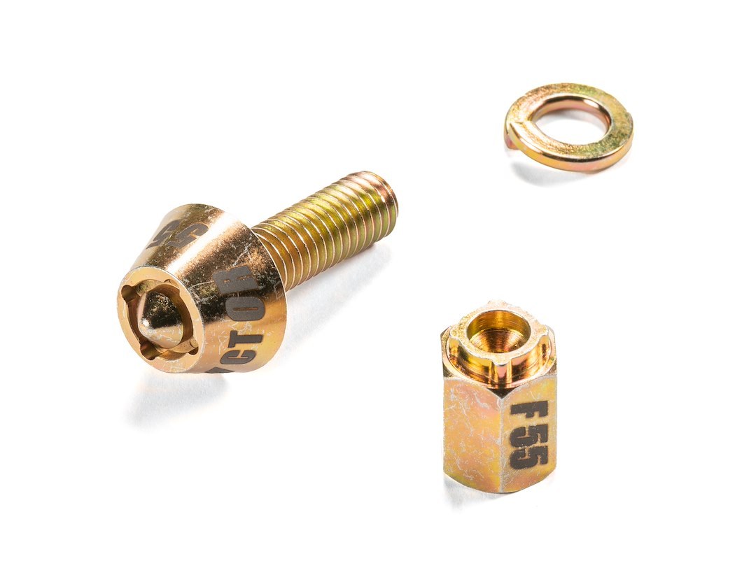 Factor 55 Winch Mount Lock Bolt, 42437, Key Patterned Tapered Head, 3/8 Inch-16 Thread Size, Carbon Steel, Single – 00001