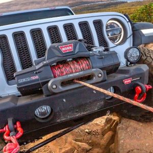 Factor 55 Winch Fairlead, Hawse Style, For Use with Synthetic Rope, Anodized, Gun Metal Gray, 1 Inch Thick Aluminum – 00016