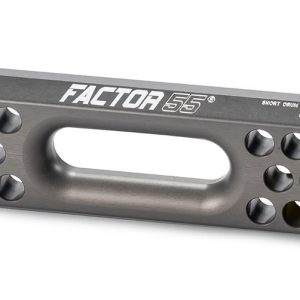 Factor 55 Winch Fairlead, For Use with Short Drum Winches Only, 1 Inch Thickness, 10 Inch Bolt Spacing, Aluminum – 00017