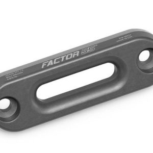 Factor 55 Winch Fairlead, Xtv, Hawse Style, For Use with Synthetic Rope on Utvs and Atvs, 4.875 Inch Bolt Pattern, Anodized, Gun Metal Gray – 00024