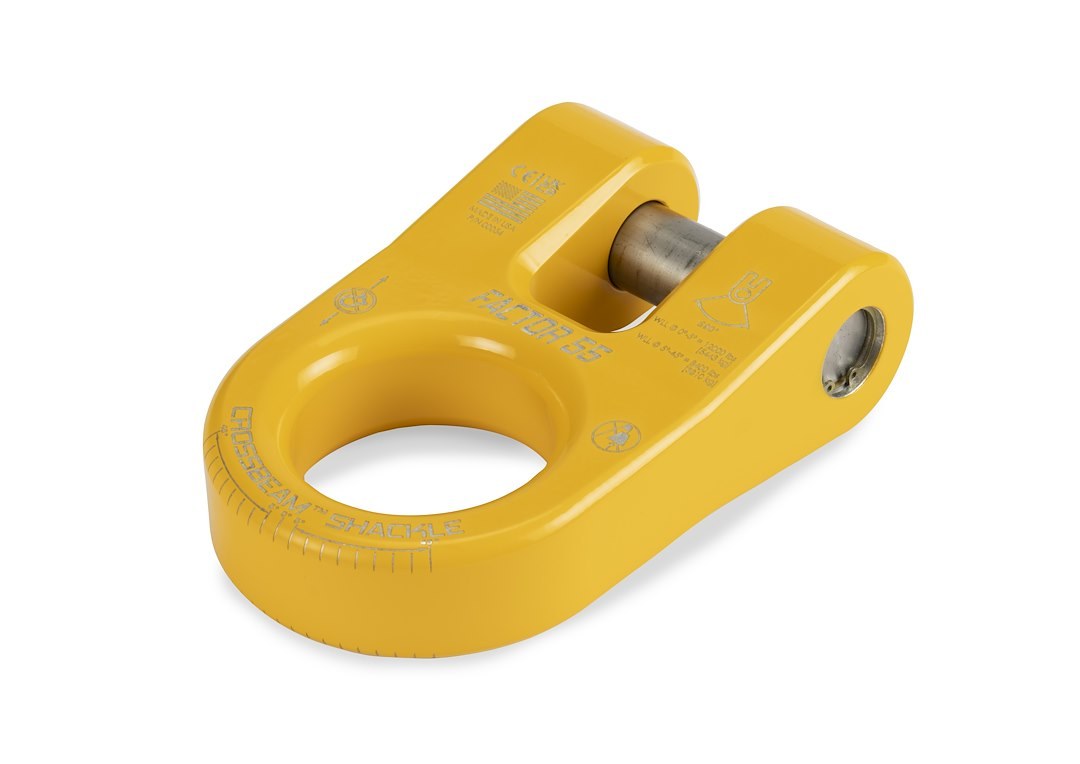 Factor 55 Winch Cable Shackle, Crossbeam, Connects Recovery Accessories to Shackle Mount, Single Pin – 00054-03