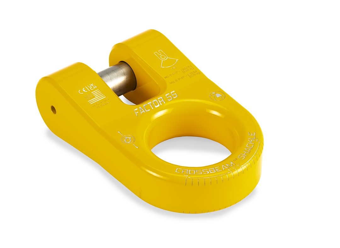 Factor 55 Winch Cable Shackle, Crossbeam, Connects Recovery Accessories to Shackle Mount, Single Pin – 00054-03