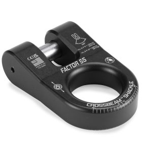 Factor 55 Winch Cable Shackle, Crossbeam, Connects Recovery Accessories to Shackle Mount, Single Pin – 00054-04