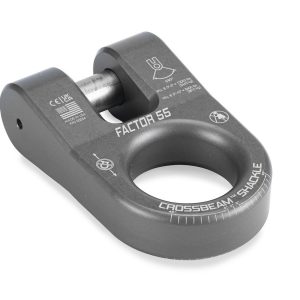 Factor 55 Winch Cable Shackle, Crossbeam, Connects Recovery Accessories to Shackle Mount, Single Pin – 00054-06