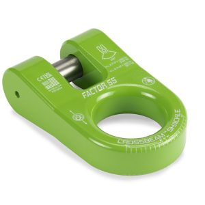 Factor 55 Winch Cable Shackle, Crossbeam, Connects Recovery Accessories to Shackle Mount, Single Pin – 00054-08