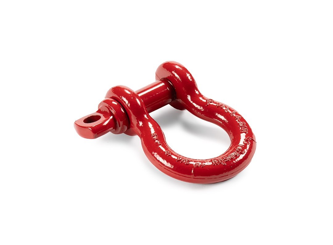 Factor 55 D-Ring, Crosby, 3/4 Inch Diameter, 9500 Pound Weight Rating, Powder Coated, Red, Single – 00064-01