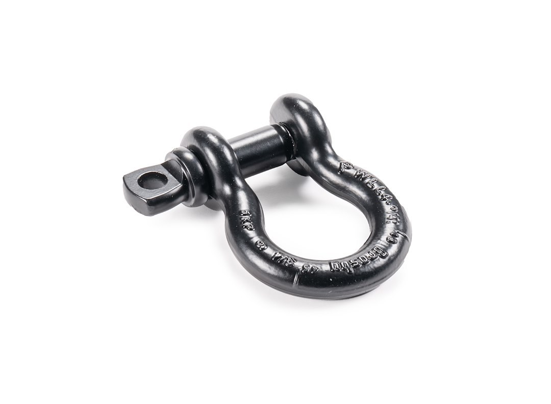 Factor 55 D-Ring, Crosby, 3/4 Inch Diameter, 9500 Pound Weight Rating, Powder Coated, Black, Single – 00064-04