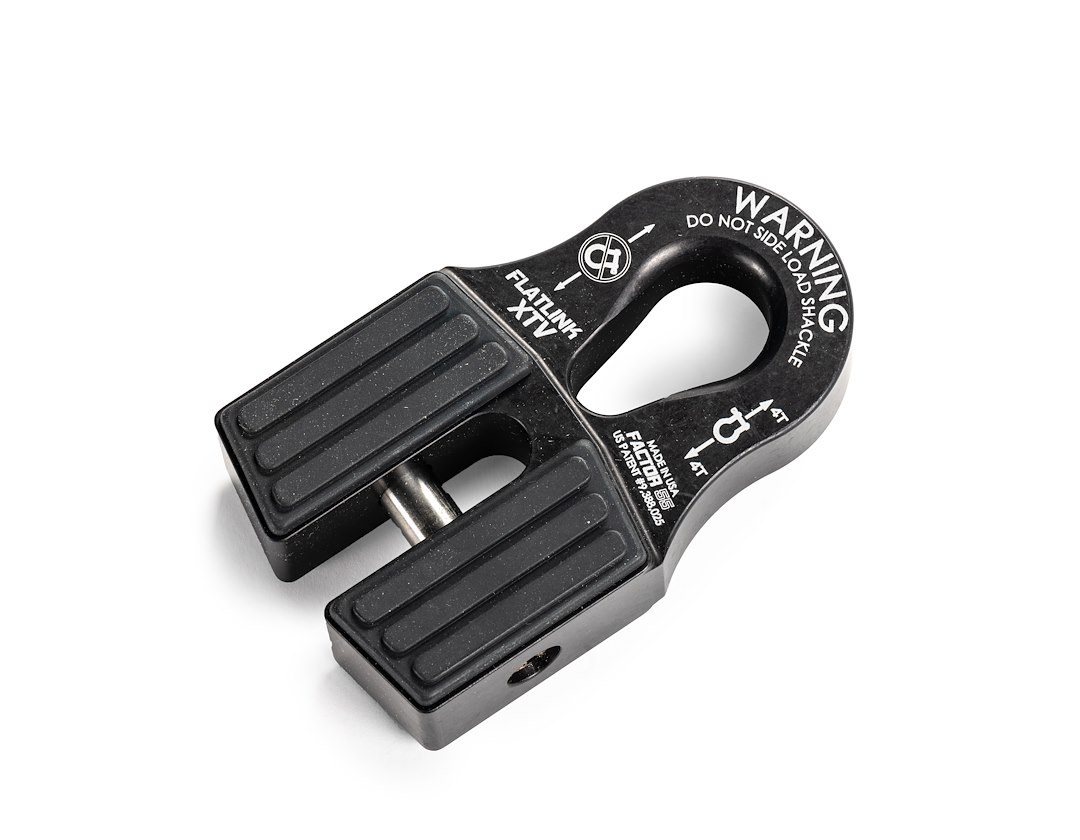 Factor 55 Winch Cable Shackle Mount, Flatllink Xtv, Fits 1/2 Inch to 3/4 Inch Shackles/ D-Rings – 00070-04