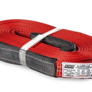 Factor 55 Tow Strap, 30 Foot X 2 Inch, Black and Red, Polyester Webbing Material – 00074