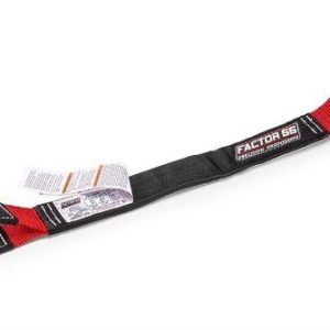 Factor 55 Tow Strap, Tree Saver, 3 Foot X 2 Inch, Black and Orange, Polyester Webbing Material – 00078
