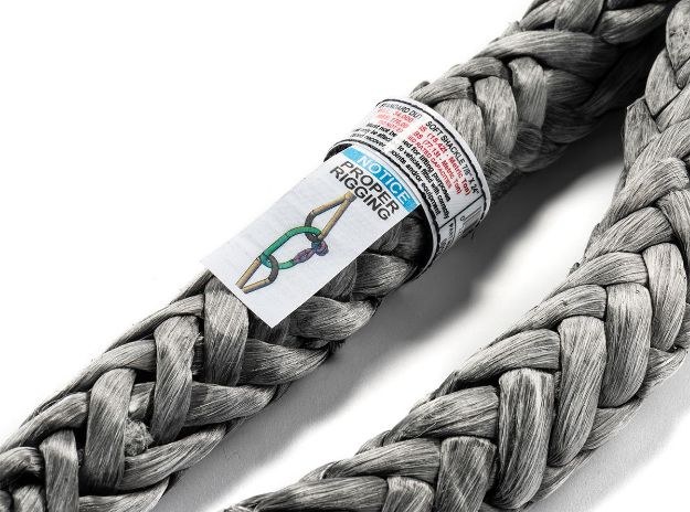 Factor 55 Shackle Rope, 7/16 Inch Diameter X 10 Inch Length, 39000 Pound Maximum Capacity, Without Sleeve, Gray, Polyethylene – 00126
