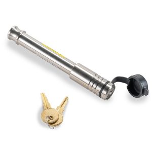 Factor 55 Trailer Hitch Pin, Barbell, 5/8 Inch Diameter, 3-7/8 Inch Span, Use with 2 Inch and 3 Inch Receiver Hitch, With Keyed Lock – 00237