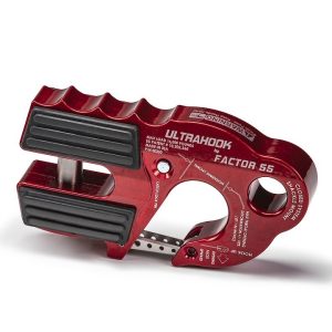 Factor 55 Winch Clevis Hook, Ultra Hook, For Up to 3/8 Inch Diameter Rope or Cable, With Shackle Pin Mounting Hole for 3/4 Inch Pin – 00250-01