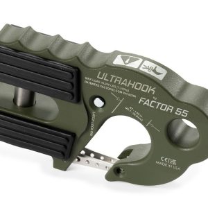 Factor 55 Winch Clevis Hook, Ultra Hook, For Up to 3/8 Inch Diameter Rope or Cable, With Shackle Pin Mounting Hole for 3/4 Inch Pin – 00250-14