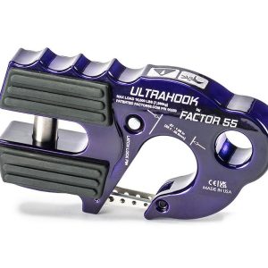 Factor 55 Winch Clevis Hook, Ultra Hook, For Up to 3/8 Inch Diameter Rope or Cable, With Shackle Pin Mounting Hole for 3/4 Inch Pin – 00250-15