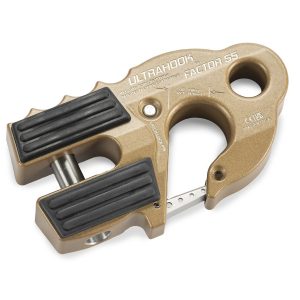 Factor 55 Winch Clevis Hook, Ultra Hook, For Up to 3/8 Inch Diameter Rope or Cable, With Shackle Pin Mounting Hole for 3/4 Inch Pin – 00250-92