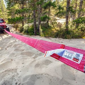 Factor 55 Tow Strap, 4 Inch Width X 30 Foot Length, Rated to 11,000 Pound Working Load, Red/ Black, Polyester – 00340